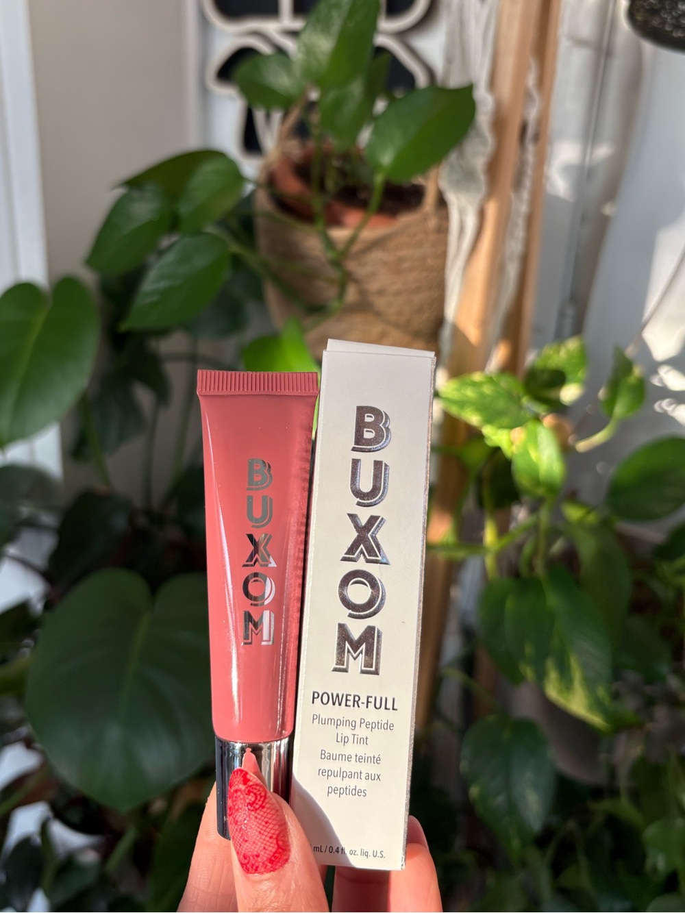 BUXOM Power-Full Plumping Peptide Lip Tint - Hydrating Lip Balm, Plumping Gloss